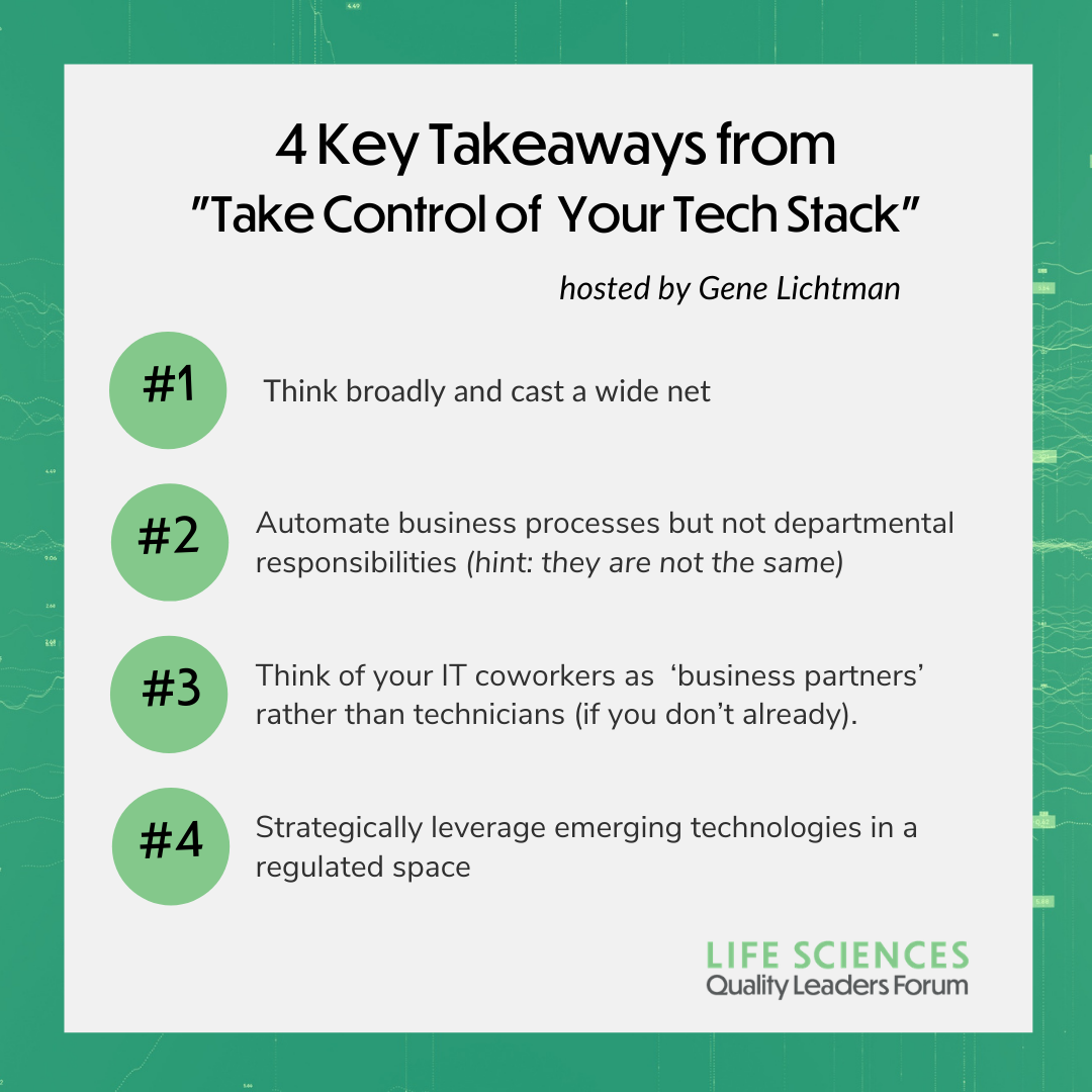 4 Key Takeaways from  _Take Control of  Your Tech Stack_ 